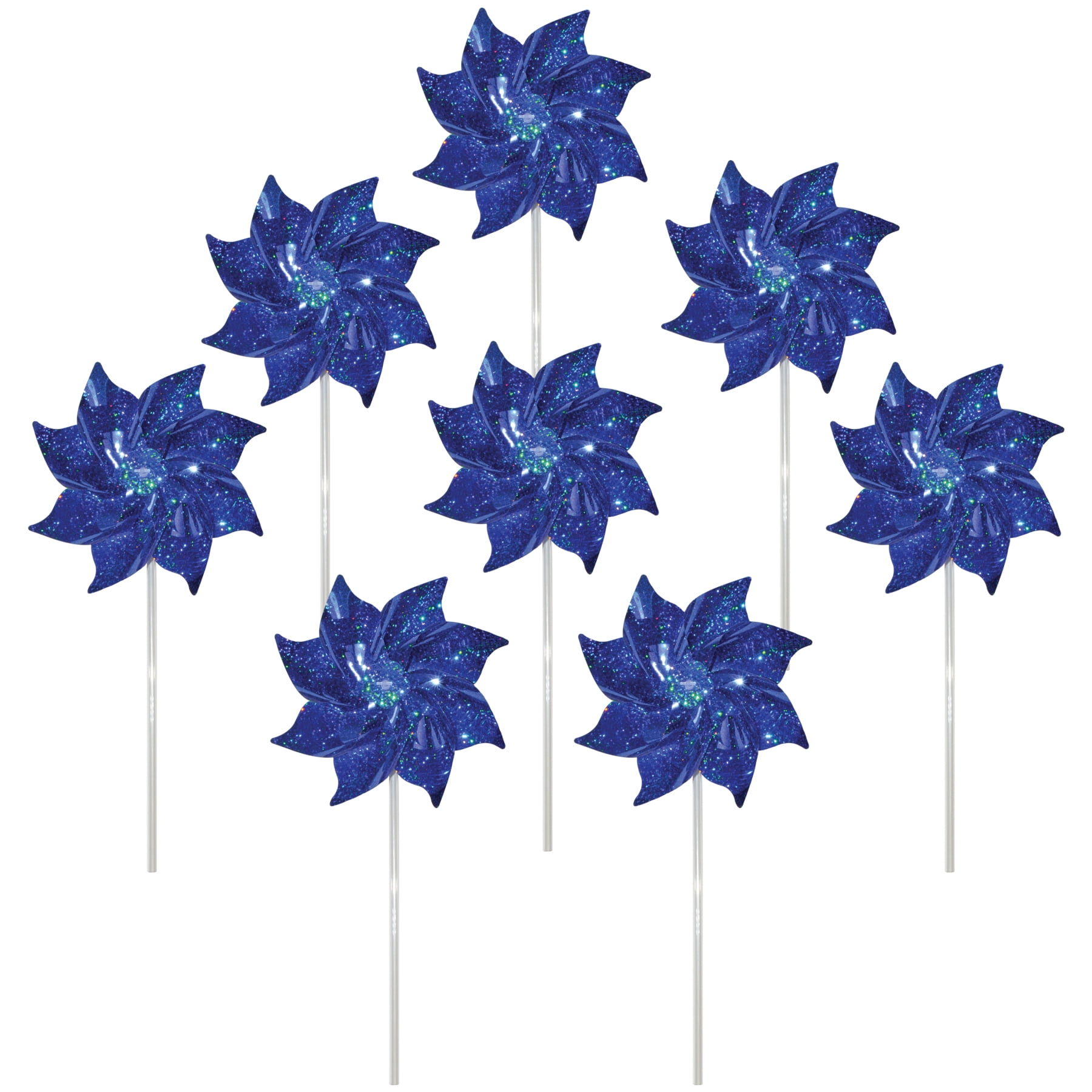 In the Breeze 2711 — Blue Mylar Pinwheels — Sparkly Blue Spinners ...