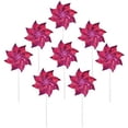 thumbnail image 1 of In the Breeze 2713 — Pink Mylar Pinwheels - Sparkly Pink Spinners - Great Party Favor or Decoration - 8 Piece Bags, 1 of 5