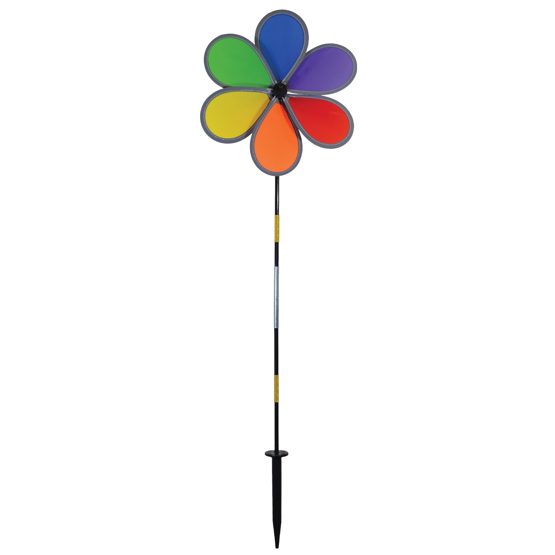 In the Breeze 2716 — Retroreflective Rainbow 12 Inch Flower Spinner ...