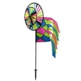thumbnail image 1 of In the Breeze 2730 — Neon Colorblock Spinner Wheels with Garden Flag and Tails - Ground Stake Included - Colorful Décor for your Yard and Garden, 1 of 4