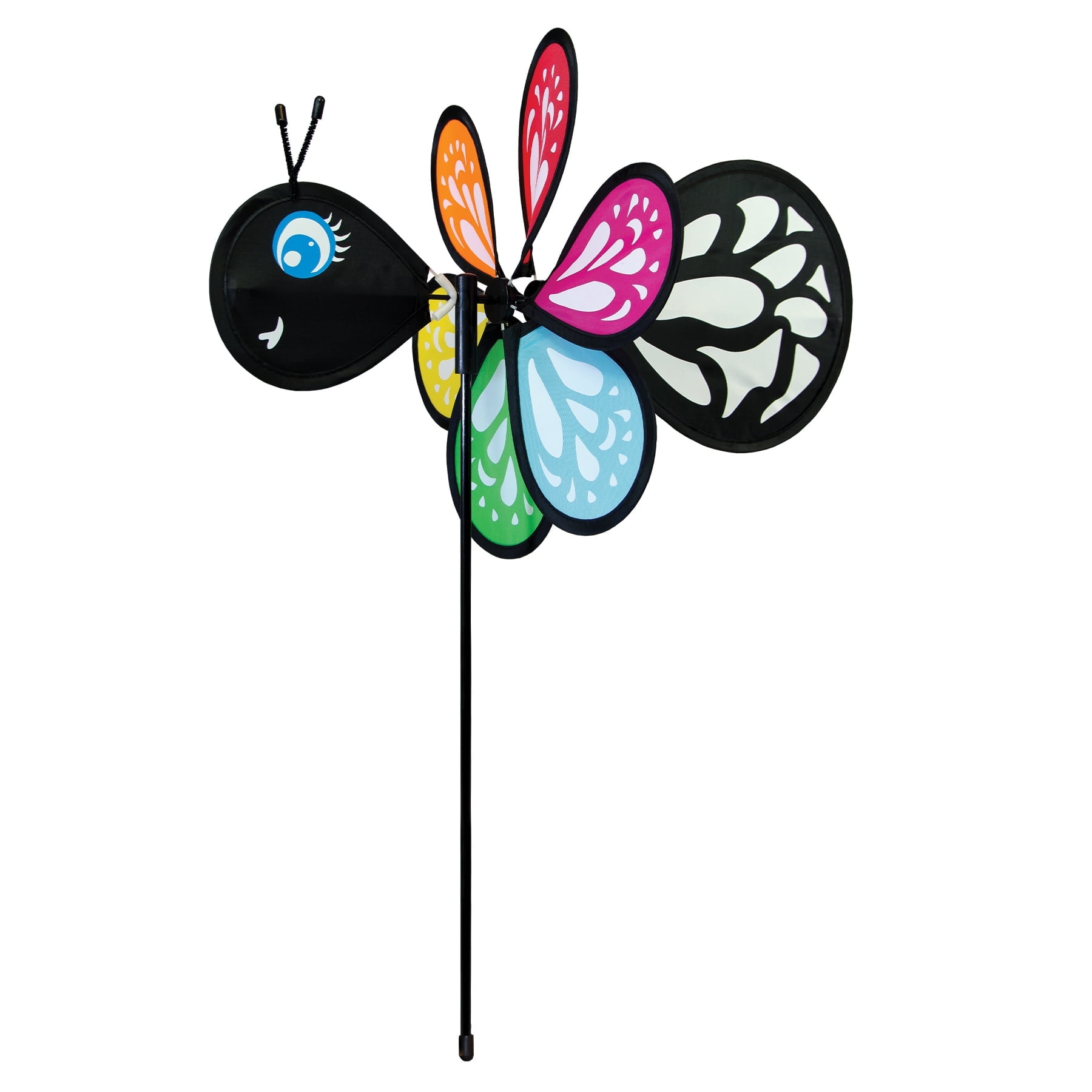 Multicolor Fabric Baby Butterfly Wind Spinner for Gardens