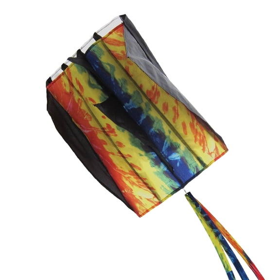 In the Breeze 2984 — Tie Dye Pouch Parafoil Kite — Easy-Flying Single-Line Kite for All Ages
