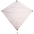 thumbnail image 1 of In the Breeze 2995 — White 30 Inch Diamond Kite - Single Line - Ripstop Fabric - Includes Kite Line and Bag - Entry Level Kite, 1 of 3