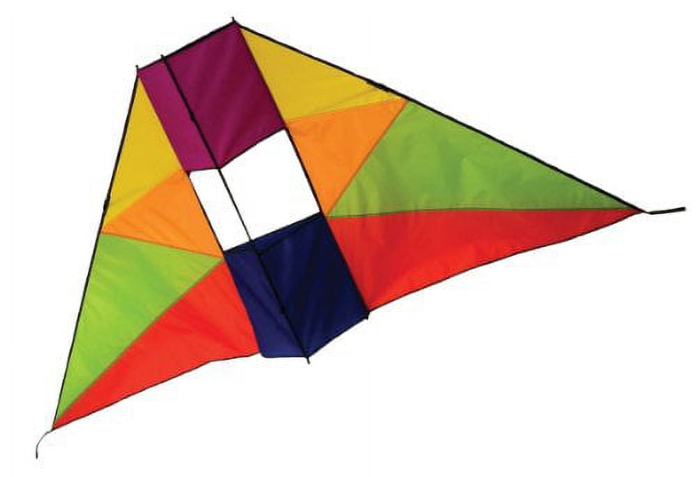 In the Breeze 3011 — Rainbow Conyne Delta Kite, 6-Feet, Single Line Easy Flying Kite