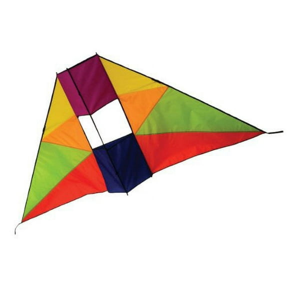 In the Breeze 3011 — Rainbow Conyne Delta Kite, 6-Feet, Single Line Easy Flying Kite