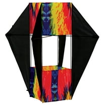 In the Breeze 3069 — Tie Dye Winged Box Kite — Colorful, Easy-Flying Kite for All Ages