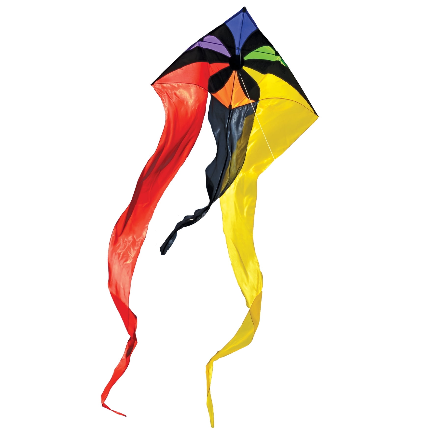 In the Breeze 3153 — Rainbow Flux Wave Delta Kite, 52-Inch — Colorful Easy Flying Single-Line Kite for Kids and Adults