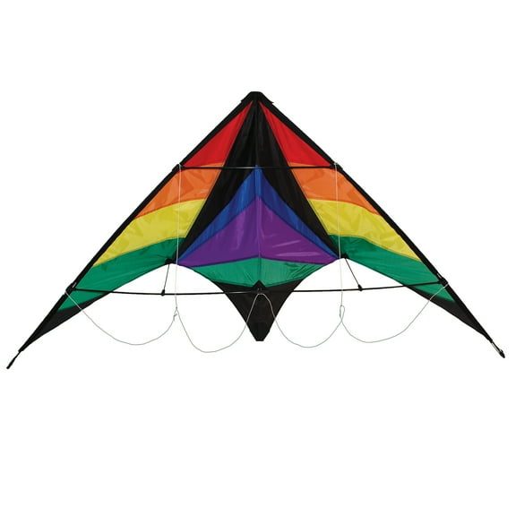 In the Breeze 3183 — Rainbow Breeze Sport Kite — Colorful Dual Line Entry Level Stunt Kite