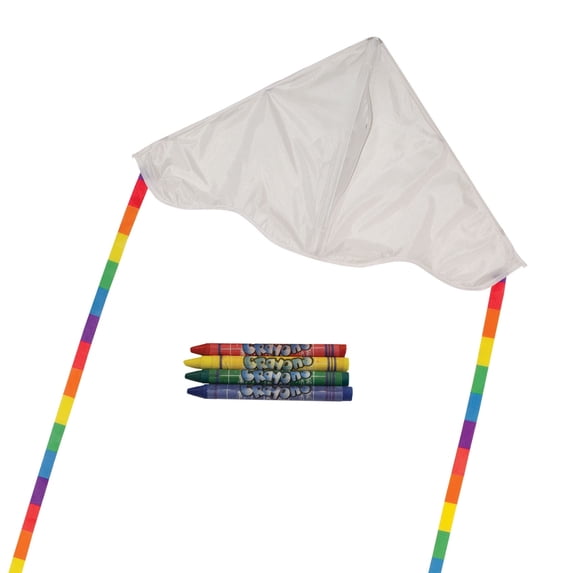 In the Breeze 3186 — Coloring Delta Kite — Fun Kids Coloring and Outdoor Activity — Easy Flying Single-Line Kite