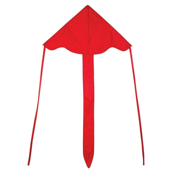 In the Breeze 3208 — Red 43 Inch Fly-Hi Kite - Single Line - Ripstop Fabric - Includes Kite Line and Bag