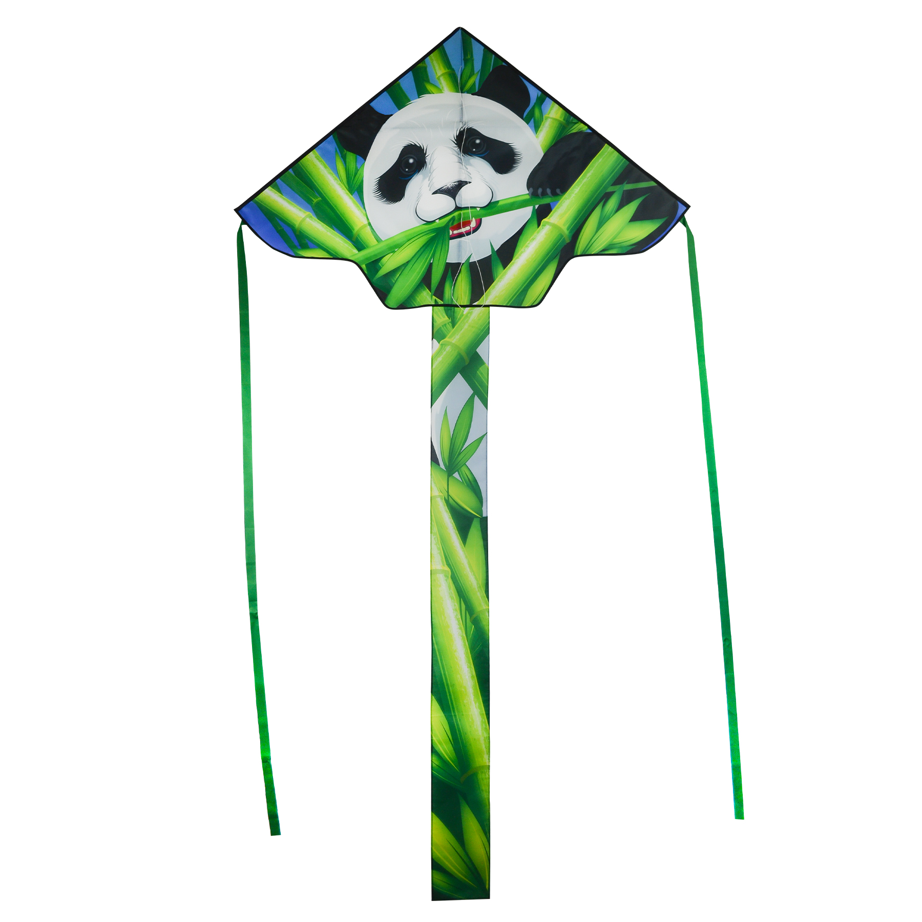 In the Breeze 3242 — Panda 45 Inch Fly-Hi Kite - Panda Bear Theme Single Line Kite - Ripstop Fabric - Kite Line and Bag Included
