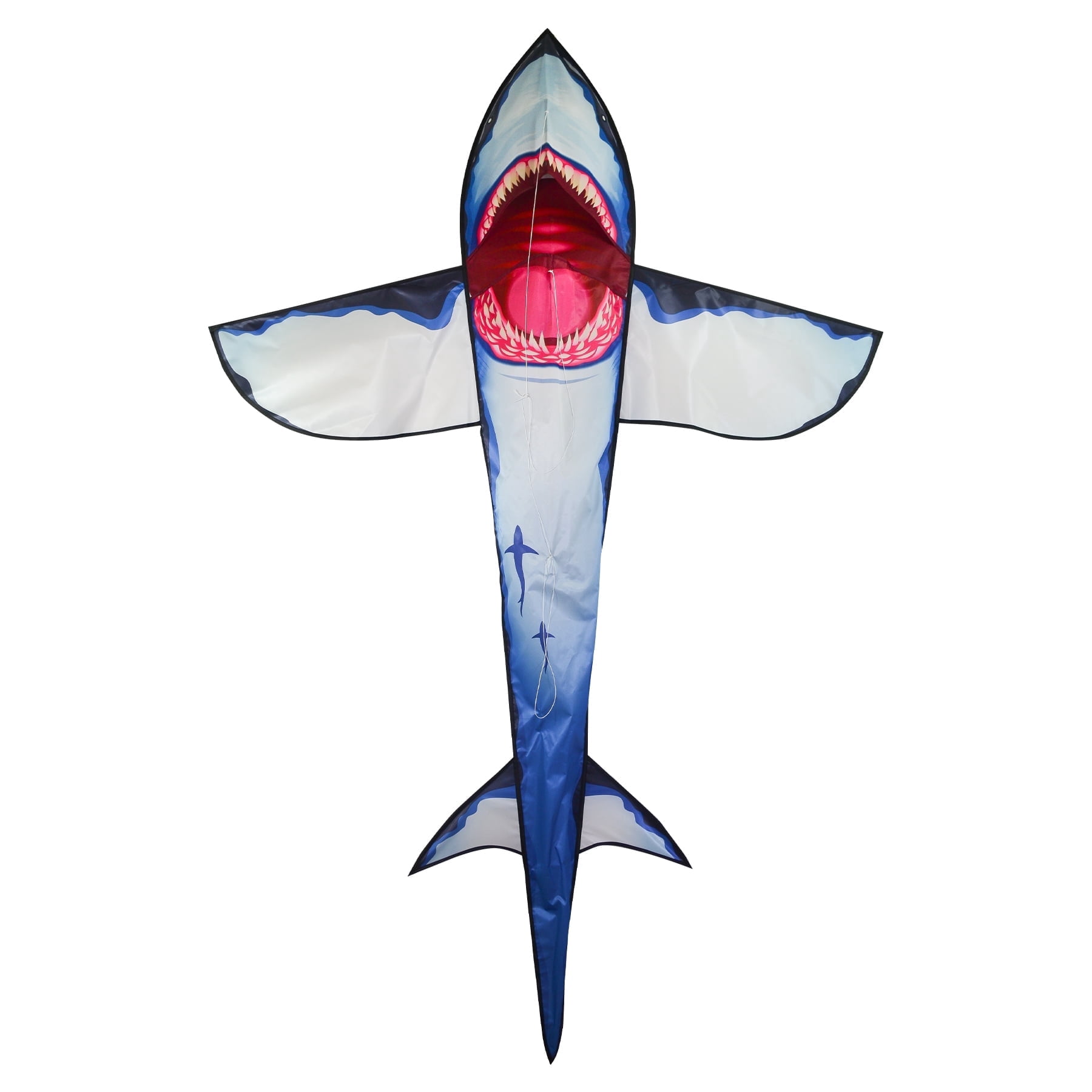 In the Breeze 3243 — 7.5 Foot 3D Great White Shark Kite — Single Line — RipStop Fabric — Includes Kite Line and Bag