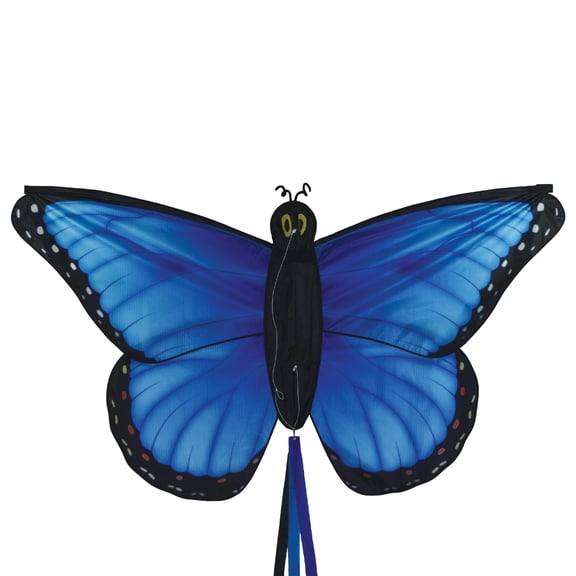 In the Breeze 3287 — 49" Blue Morpho Butterfly Kite — Fun, Easy Flying Kite for All Ages