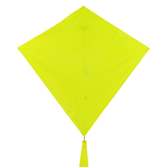 In the Breeze 3296  Lemon 30 Inch Diamond Kite - Solid Yellow, Fun, Easy Flying Kite