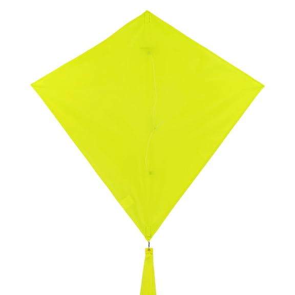 In the Breeze 3296 — Lemon 30 Inch Diamond Kite - Solid Yellow, Fun, Easy Flying Kite