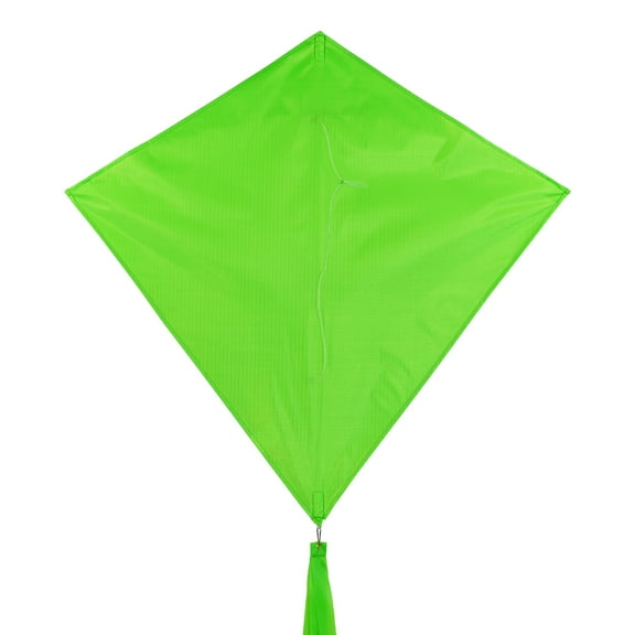 In the Breeze 3297  Lime 30 Inch Diamond Kite - Solid Green, Fun, Easy Flying Kite