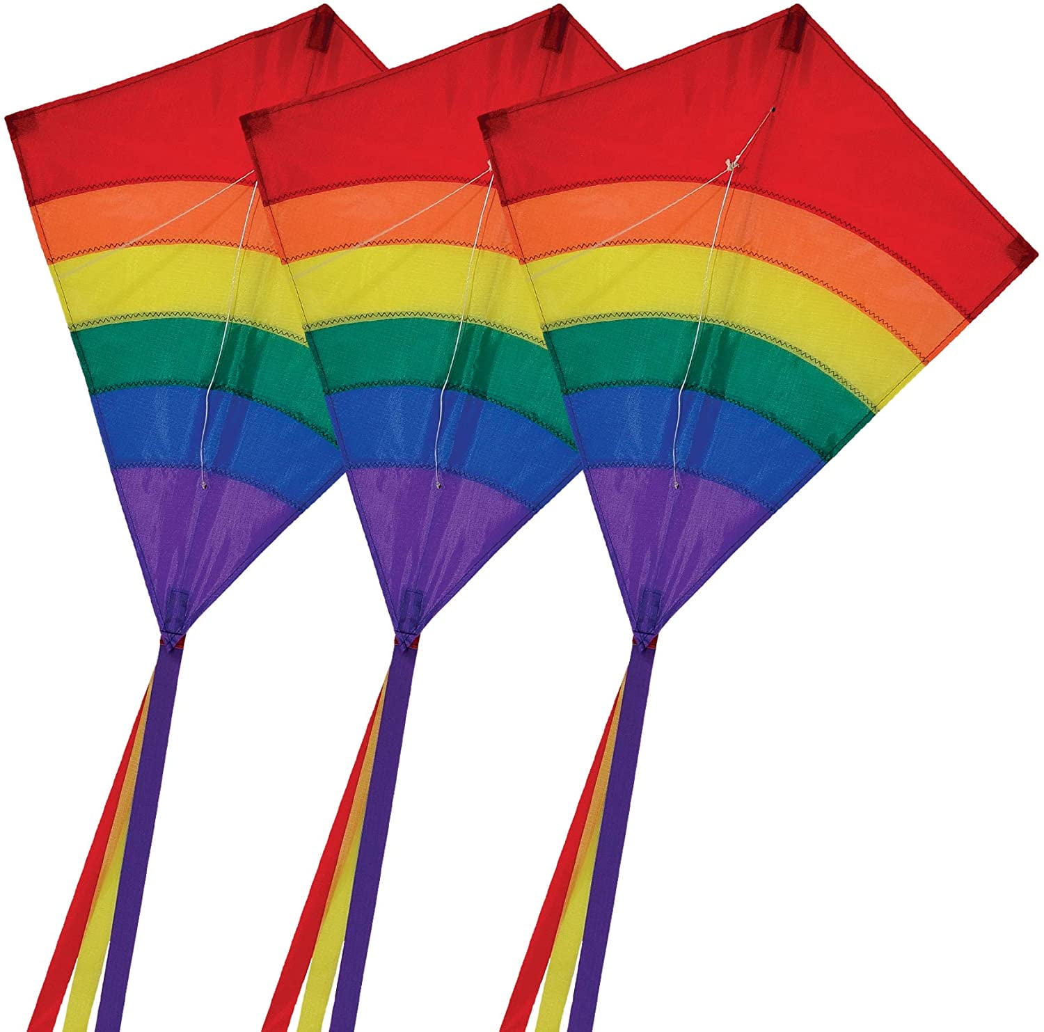 In the Breeze 3300-3 - Rainbow Arch 27 Inch Diamond Kite (3-Pack) -  Walmart.com, image size:1500x1483