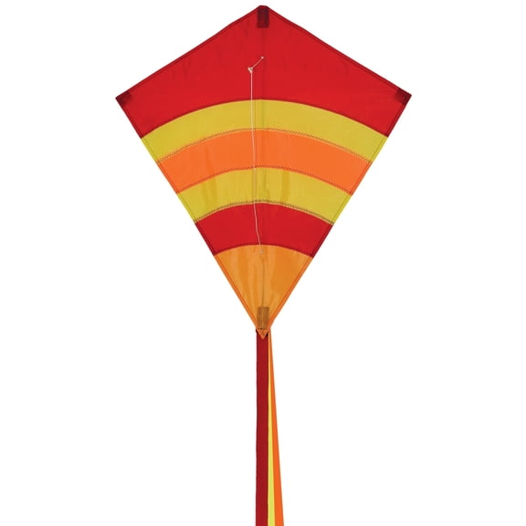In the Breeze 3301 — Hot Arch 27 Inch Diamond Kite — Single Line - Includes Kite Line and Bag
