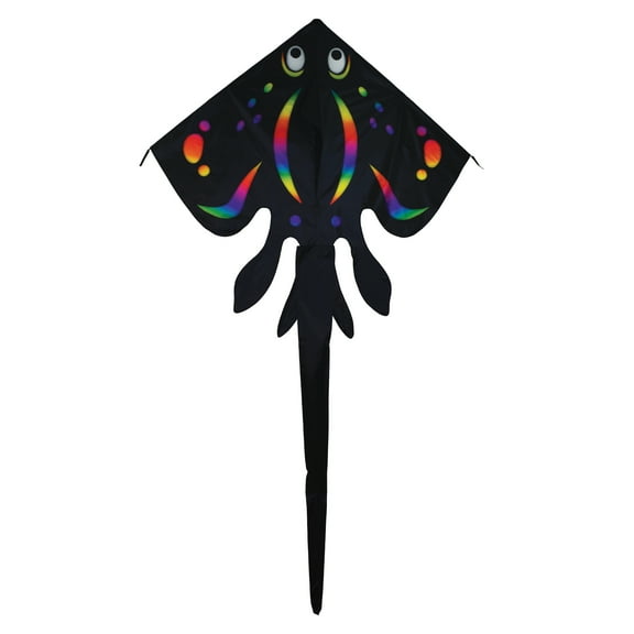 In the Breeze 3314 - 70-inch Black Stingray Ripstop Kite  Fun, Easy Flying Kite for All Ages