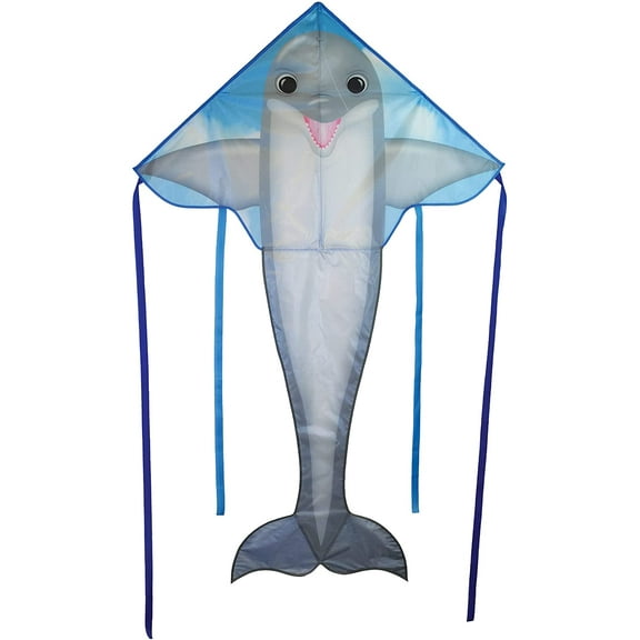 In the Breeze 3321 Dolphin 45 Inch Fly-Hi Kite Fun, Easy Flying Kite for Kids and Adults