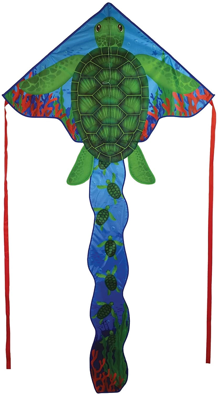 In the Breeze 3322 — Sea Turtle 45 Inch Fly-Hi Kite - Fun, Easy Flying Kite for All Ages