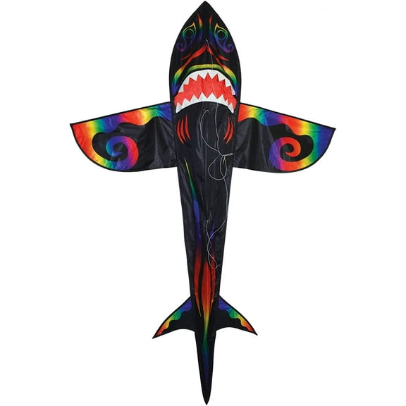 In the Breeze 3324 Aurora Shark 7.5 Foot Kite Fun, Easy Flying Kite for the Whole Family