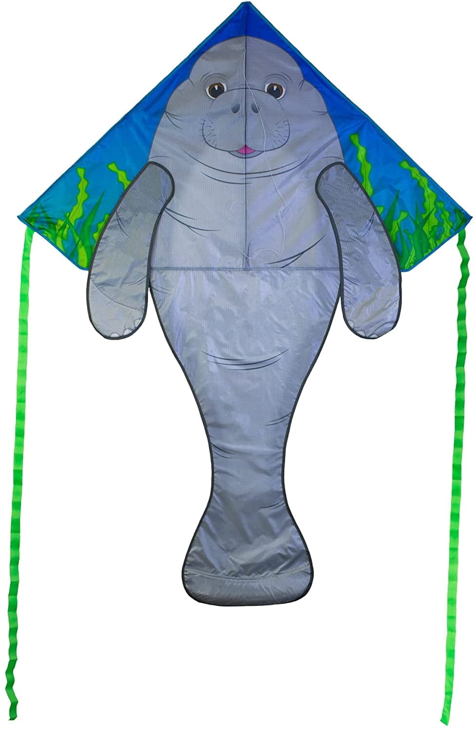 In the Breeze 3333 — Manatee 45" Fly-Hi Kite — Easy Flying Single Line Sea Life Kite for Kids and Adults