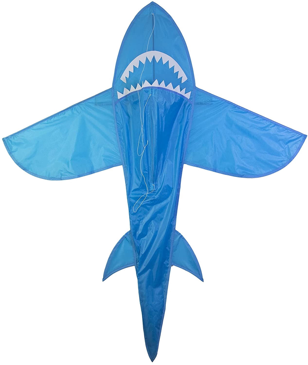 In the Breeze 3336 — 5' 3D Blue Shark Kite — Great Easy Flying Single-Line Kite for All Ages