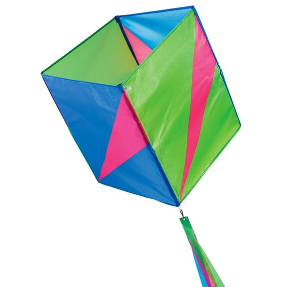 In the Breeze 3361  Strike Single Box Kite  Easy-Flying, Single-Line Colorful Kite; Beginner or Travel Kite
