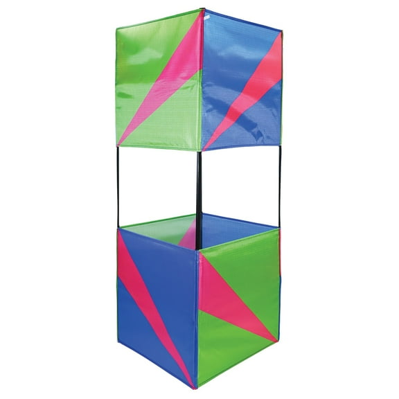 In the Breeze 3365 Strike Double Box Kite Easy-Flying, Single-Line Colorful Kite; Kite Line Included