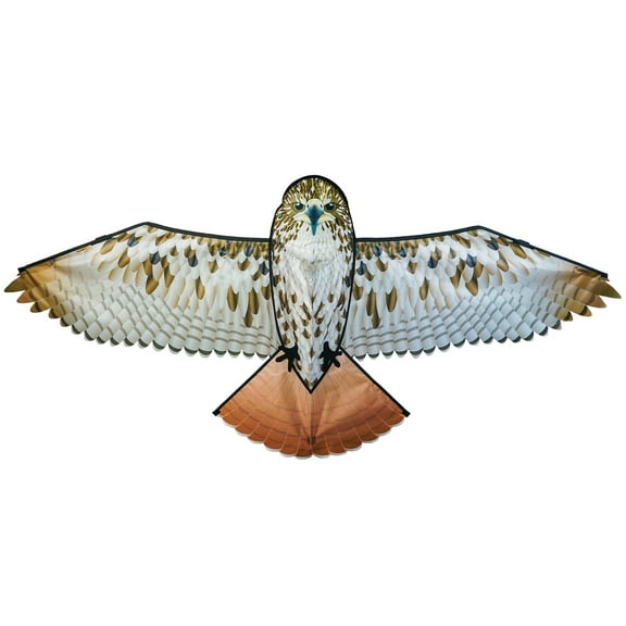 In the Breeze 3374 70-inch Red-Tailed Hawk Kite Realistic Printed Bird of Prey Kite; Single-Line Easy-Flying; Kite Line Included