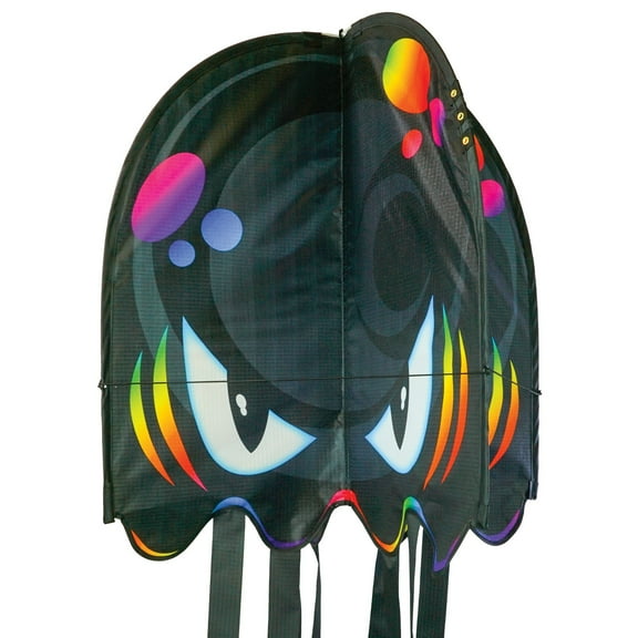 In the Breeze 3387 — Aurora Pop Jelly Kite — Non-Assembly, Easy-Flying Kite with Long Streamer Tails; Kite Line Included