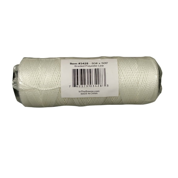 In the Breeze 3428  Bulk Braided Kite Line, 80 lb x 500'  Extra Kite Line or Craft Material