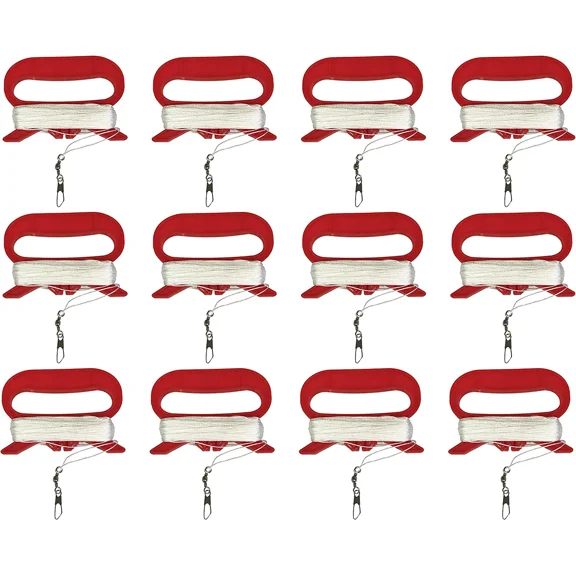 In the Breeze 3433 30 LB x 130-foot Twisted Kite Line Winder, 12-Pack Easy to Use Kite Winder with Twisted Line