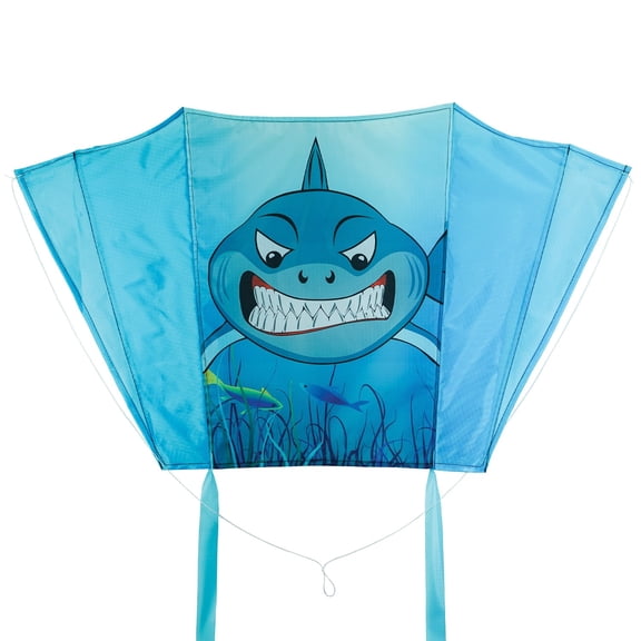 In the Breeze 3526 -- Shark Sled Kite -- Colorful, Bold, Packable Travel Kite for All Skill Levels