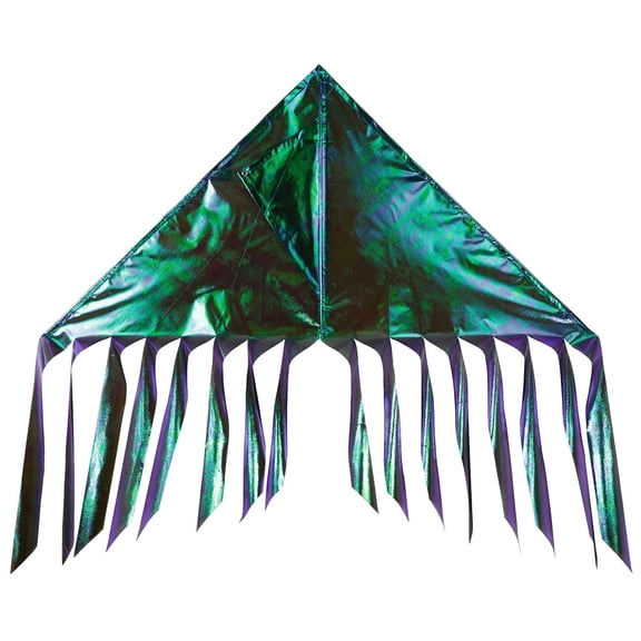 In the Breeze 3532 — Iridescent Emerald Flutterfly Delta Kite — Colorful, Shimmering Beginner Kite, Line and Reusable Bag Included