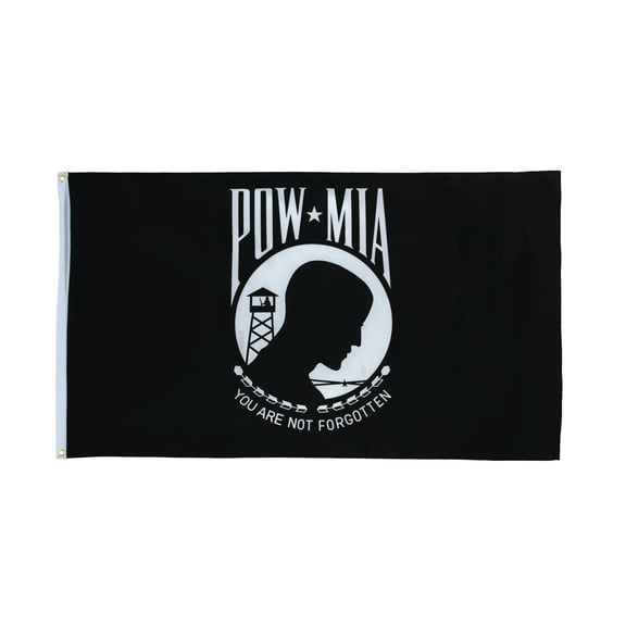 In the Breeze 3632  United States POW MIA 3 x 5 foot Grommet 150 Denier Polyester Flag   Military, Veteran Flag, Yard and Garden Decor
