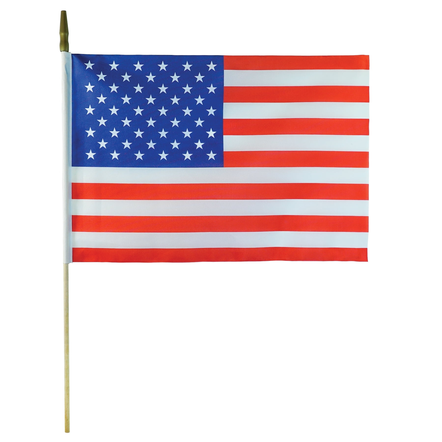 In the Breeze 3670 — U.S.A. Stick Flag, 12" x 18", 12 Pieces — Fun Hand-Held Patriotic Decorative Accents