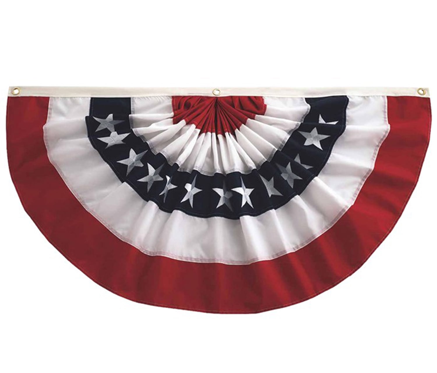In the Breeze 3675 3' x 6' Classic Stars \u0026 Stripes Bunting American Flag Bunting Decoration for Fourth of July