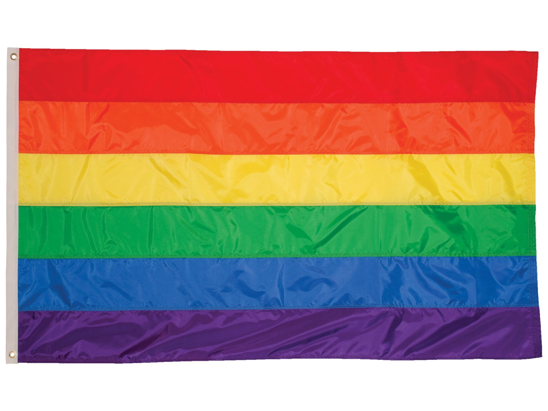 Vibrant Rainbow Rectangular Polyester Pride Flag 4 x 6 Feet