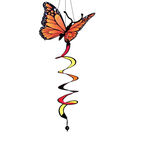 In the Breeze 4289 — Monarch Butterfly Twister, Outdoor Yard Spinner, Garden Decoration