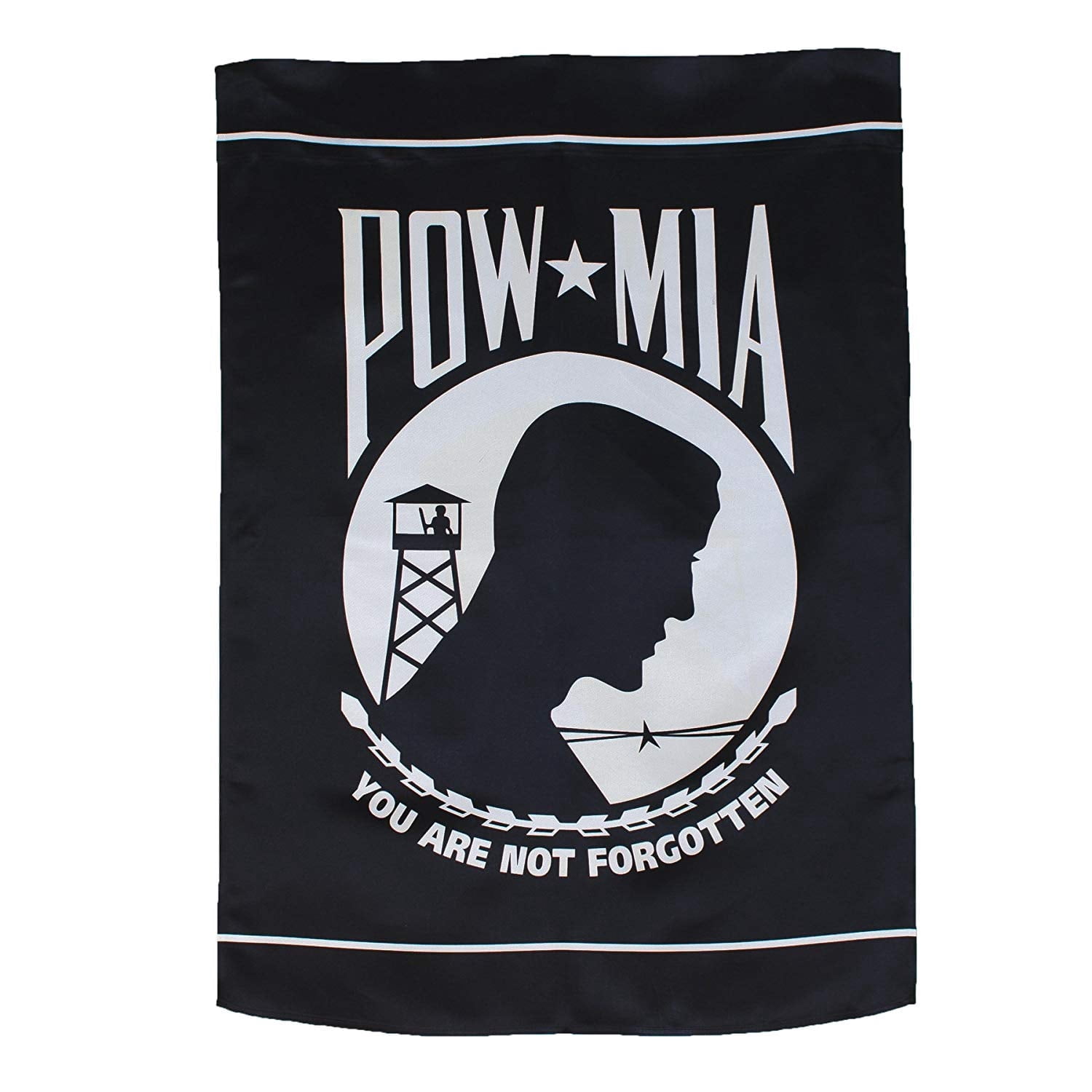 In the Breeze 4397 — POW/MIA House Banner - 28" x 40" Flag — Patriotic, Military Service Outdoor Garden Flag