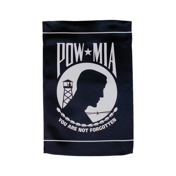 In the Breeze 4497 POW/MIA Lustre Garden Flag, 12"x18" Vibrant Outdoor Military Banner