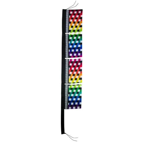 In the Breeze 4538 Rainbow 4-Section Banner Flag Colorful and Eye-Catching Outdoor Dcor
