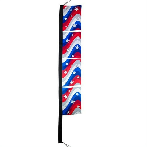 In the Breeze 4539 — Stars and Stripes 4-Section Banner Flag - Colorful and Eye - Catching Patriotic Décor