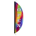 thumbnail image 1 of In the Breeze 4543 — 8' Open Jewel Feather Banner — Colorful Banner for Storefronts, Businesses, Events, 1 of 2