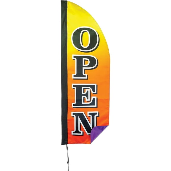 In the Breeze 4557 — 4' Heavy Duty Open Gradient Double Sided Feather Banner — Flag for Businesses and Events
