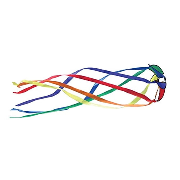In the Breeze 4607 — Orbiter Star Wind Spinner, 30 Inch Rainbow Kite Laundry, Outdoor Accessory