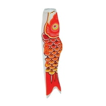 In the Breeze 4784 — Koi Fish Windsock, 36-Inch, Orange/Yellow — Bright Koinobori Decoration