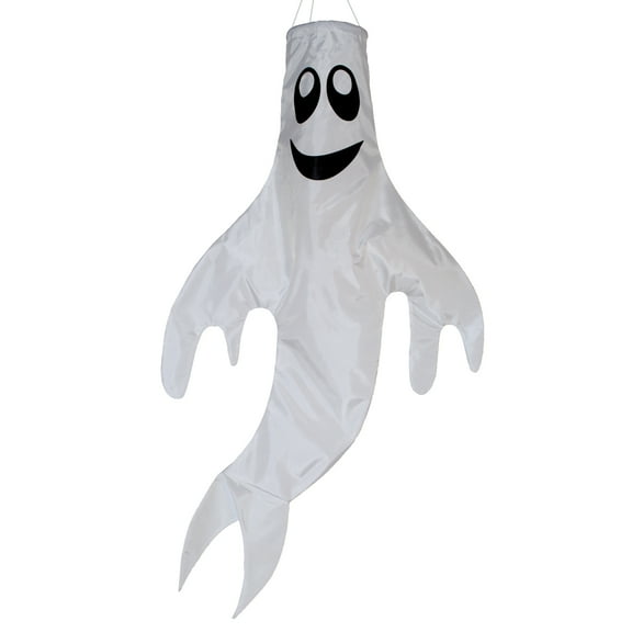In the Breeze 4977 — Small 18-inch Ghost Windsock, Halloween Hanging Decoration